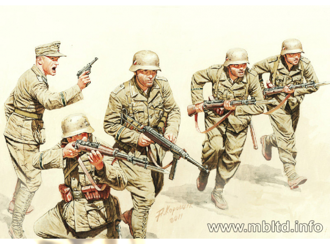 Сборная модель Немецкая пехота, Африканский корпус
