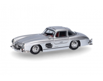 MERCEDES-BENZ 300 SL Gullwing W198, серебристый металлик