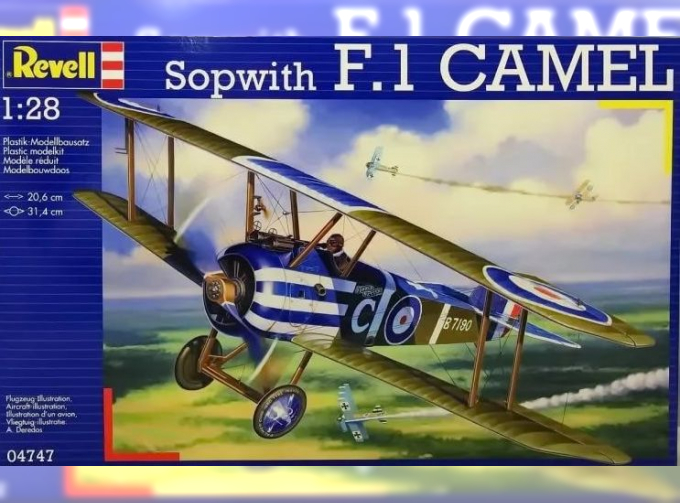 Сборная модель Британский истребитель Sopwith F.1 CAMEL