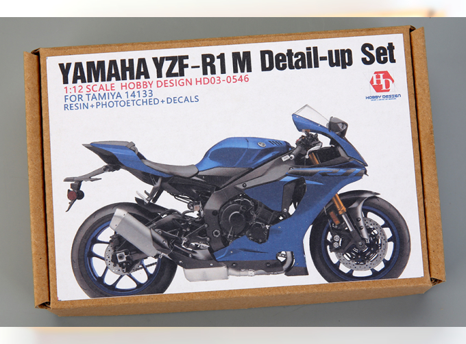 1/12 Yamaha YZF-R1 M Detail-up Set For Tamiya 14133(Resin+PE+Decals+Metal Logo+Metal parts)
