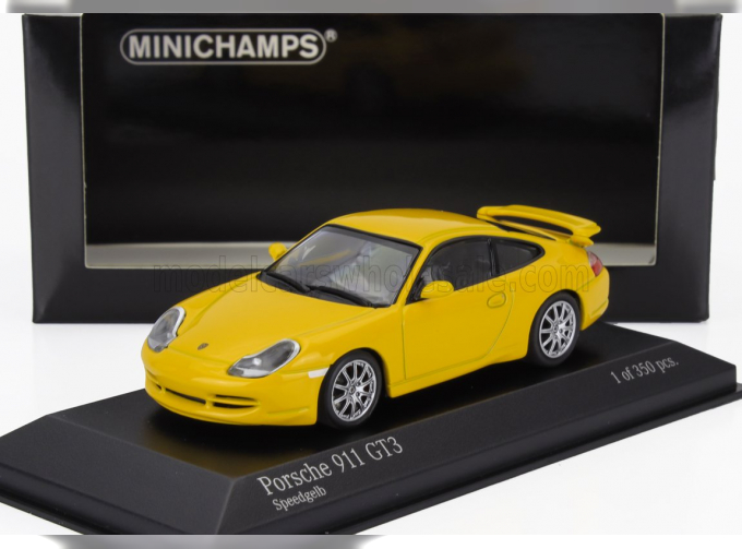 PORSCHE 911 996 Gt3 Coupe (1999), yellow