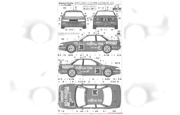 Сборная модель TOYOTA Corolla Levin Ae92 Team Fujitsu Ten N36 Jtc Season 1991 H.Hogawa