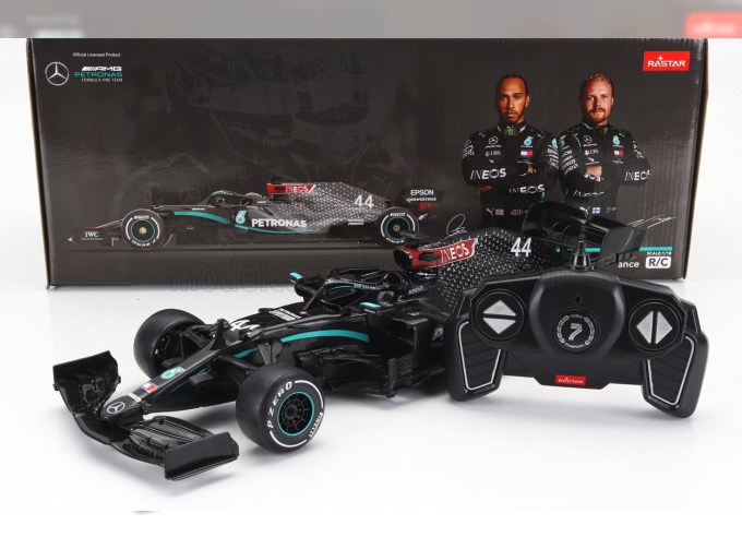 RC MERCEDES-BENZ GP F1 W12 Mercedes M12 Eq Power+ Team Amg Petronas Motorsport Formula One N 44 Season (2021) Lewis Hamilton, Black Green