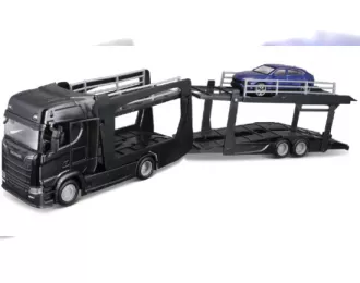 SCANIA S730 Highline black + Lamborghini Urus