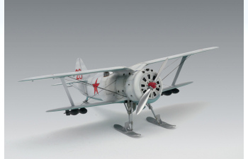 Сборная модель I-153, WWII Soviet Biplane Fighter (winter version)