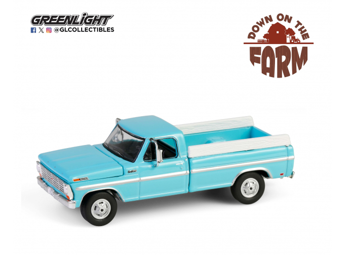 FORD F-250 Farm & Ranch Special пикап (1969), Reef Aqua