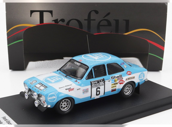 FORD Escort Mki (night Version) №6 Rally Rac Lombard (1973) Hannu Mikkola - John Davenport, Light Blue White