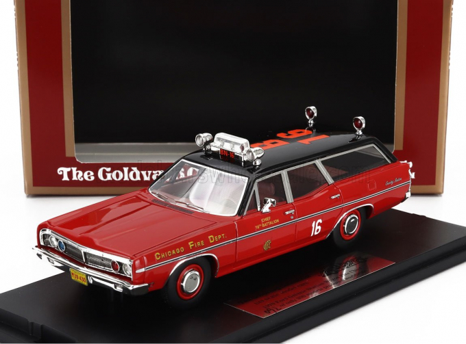 FORD USA Galaxie Sw Station Wagon Chicago Fire Engine Department (1970), Red Black