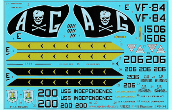 Декаль для F-4B Phantom-II VF-84, без тех. надписей