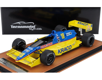 LOLA T89 Team Kraco Racing №18 Formula Indy Car World Series Season (with Pilot Figure) (1989) Bobby Rahal, Yellow Light Blue