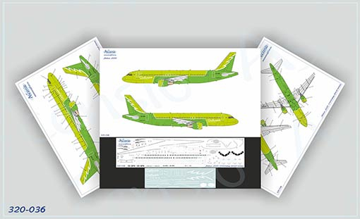 Декаль для Airbus A320 S7 Airlines (Sibir 2019)