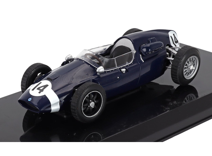 COOPER F1 T51 №14 Season (1959) Stirling Moss - Con Vetrina - With Showcase, Blue White