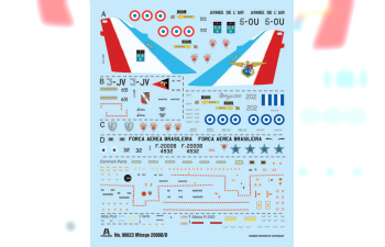 Сборная модель DASSAULT AVIATION Mirage 2000 B/d - French Armee De L'air - War Aircraft (1985) - Military Airplane