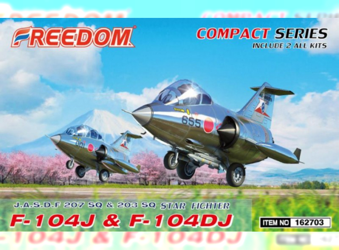 Сборная модель J.A.S.D.F. 207 SQ & 203 SQ Star Fighter F-104J & F-104DJ