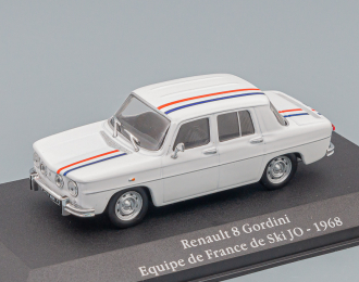 RENAULT R8 Gordini Equipe De France De Ski Jo 1968, White