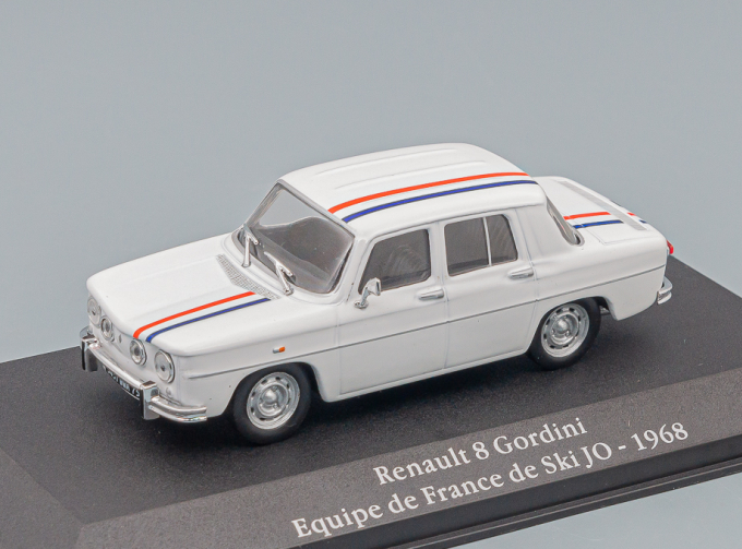 RENAULT R8 Gordini Equipe De France De Ski Jo 1968, White