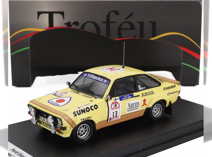 FORD Escort Mkii (night Version) №13 5th Rally 1000 Lakes (1980) Lasse Lampi - Pentti Kuukkala, Yellow