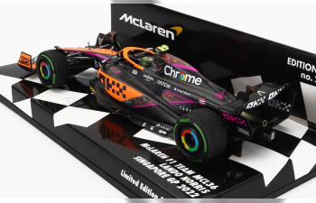 McLAREN F1 Mcl36 Mercedes Team Mclaren N3 Singapore Gp (2022) Daniel Ricciardo, Orange Light Blue