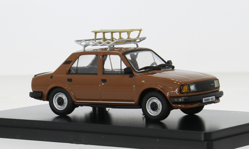 SKODA 120l (1984) With Snow Sledge - Con Slittino, Brown