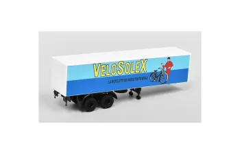 Полуприцеп-фургон VeloSolex, синий / белый