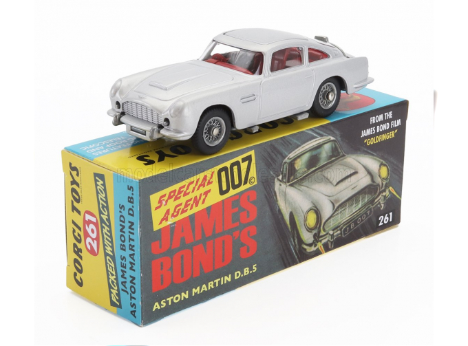 ASTON MARTIN Db5 (1965) - 007 James Bond - Goldfinger (1964) - 60's Version, Silver