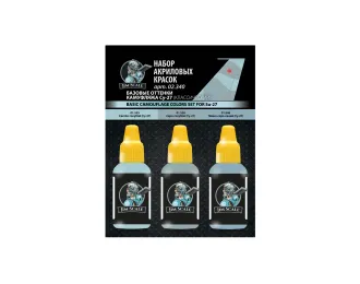 Набор базовых акриловых оттенков камуфляжа Су-27 (классический)