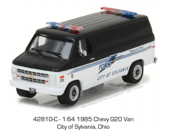 CHEVROLET G20 Van "Police City of Sylvania-Ohio" (1985), black / white