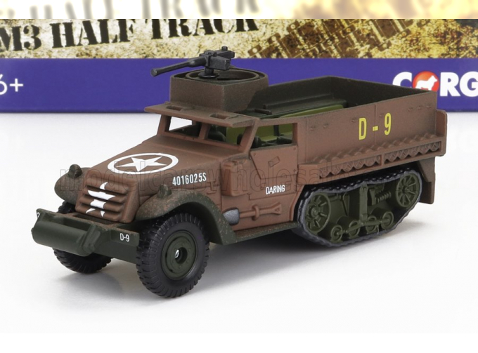 TANK Half Truck M3 Cingolato (1942) - Cm. 9.0, Military Brown