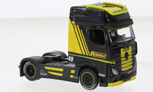 MERCEDES-BENZ Actros 1851 MP4 Gigaspace (2018), black/yellow