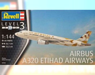 Сборная модель Самолет Airbus A320 ETIHAD AIRWAYS
