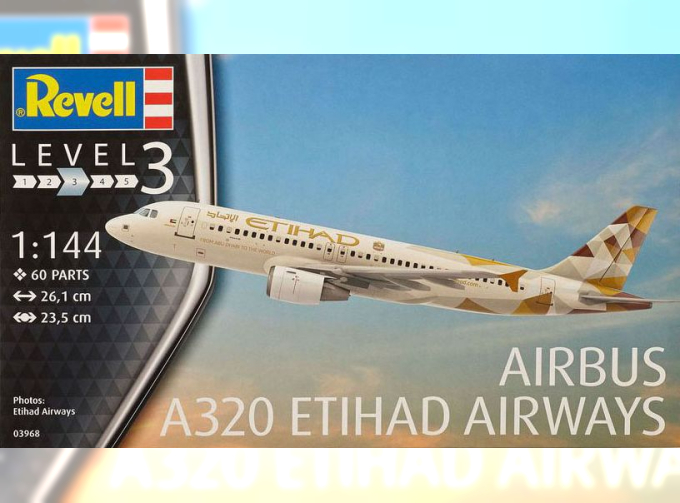 Сборная модель Самолет Airbus A320 ETIHAD AIRWAYS