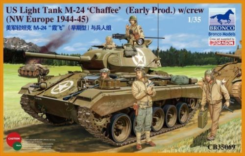 Сборная модель Танк US Light Tank M-24 'Chaffee' (Early prod.) w/crew (NW Europe 1944-45)