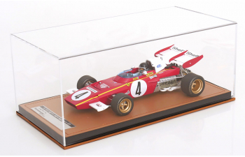 FERRARI F1 312b2 N 4 Monaco Gp (with Pilot Figure) (1971) Jacky Ickx - Con Vetrina - With Showcase, Red White