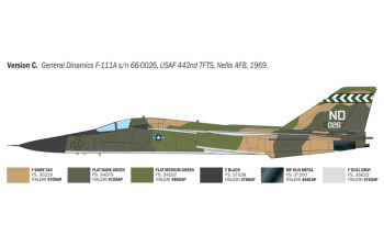 Сборная модель LOCKHEED MARTIN F-111a Aardvark Military Airplane 1978