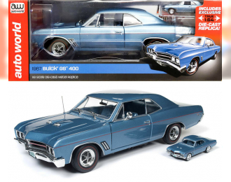 Набор Buick GS Hardtop 1967 голубой металлик + аналогичная модель 1/64