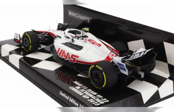 HAAS F1 Vf-22 Ferrari Team Haas N 47 Canada Gp (2022) Mick Schumacher, White Black Red