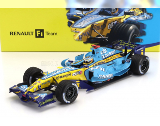 RENAULT F1 R26 Team Mild Seven Renault F1 №1 World Champion 2nd Brazil Gp Fernando Alonso (2006), Light Blue Yellow