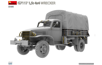 Сборная модель GMC G7117 4x4 Wrecker Tractor Military Truck - Telonato - Wwii - 1943