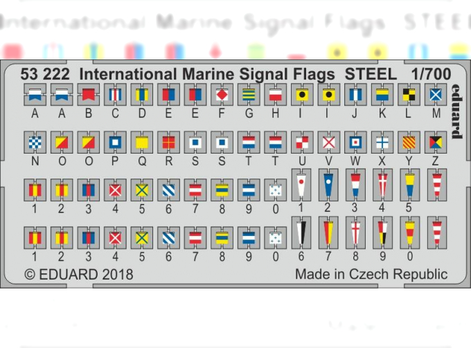 Фототравление для International Marine Signal Flags STEEL