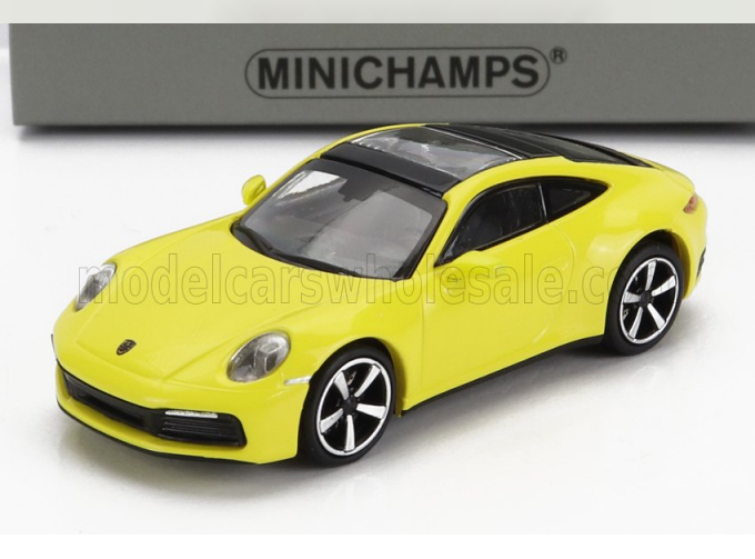 PORSCHE 911 992 Carrera 4s Coupe (2019), yellow