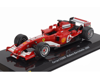 FERRARI F1 F2005 №2 Season (2005) Rubens Barrichello - Con Vetrina - With Showcase, Red