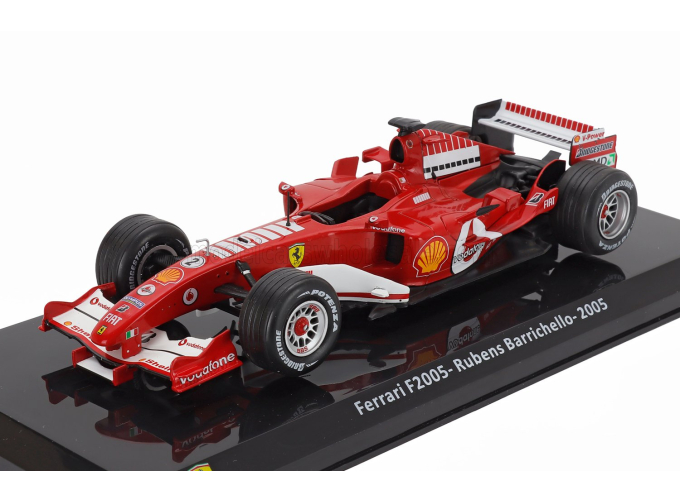 FERRARI F1 F2005 №2 Season (2005) Rubens Barrichello - Con Vetrina - With Showcase, Red