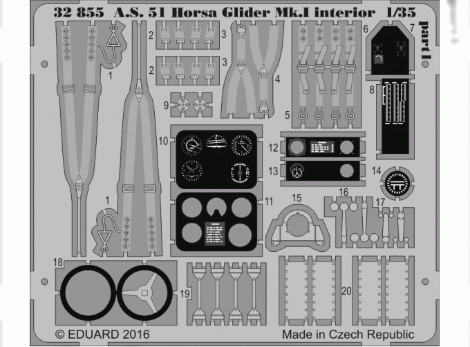 Фототравление для A.S. 51 Horsa Glider Mk.I interior