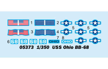 Сборная модель Американский линкор USS "Ohio" BB-68