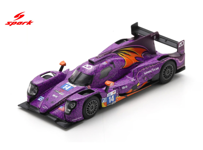 ORECA 07 Gibson #14 Le Mans 24H  P.J. Hyett, Louis Delétraz i Alex Quinn (2024), purple 