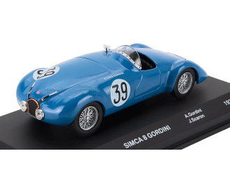 SIMCA 8 1.1l Team Gordini №39 24h Le Mans (1939) Amedee Gordini - Jose Scaron, Blue