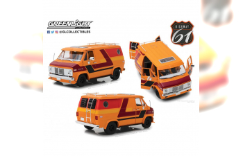 CHEVROLET G-Series Van (фургон) 1976 Orange with Custom Graphics