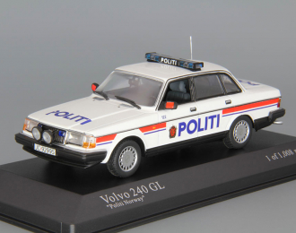 VOLVO 240 GL Politi Norway (1986), white