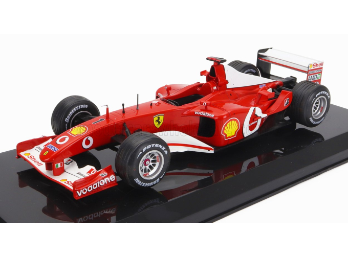 FERRARI F1  F2002 N 1 World Champion Season 2002 Michael Schumacher - Damage Blister Box, Red White