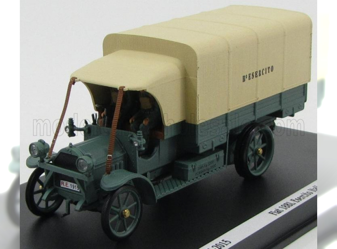 FIAT 18bl Truck Telonato Esercito Italiano (1915) - 100th Anniversary La Grande Guerra, Military Green